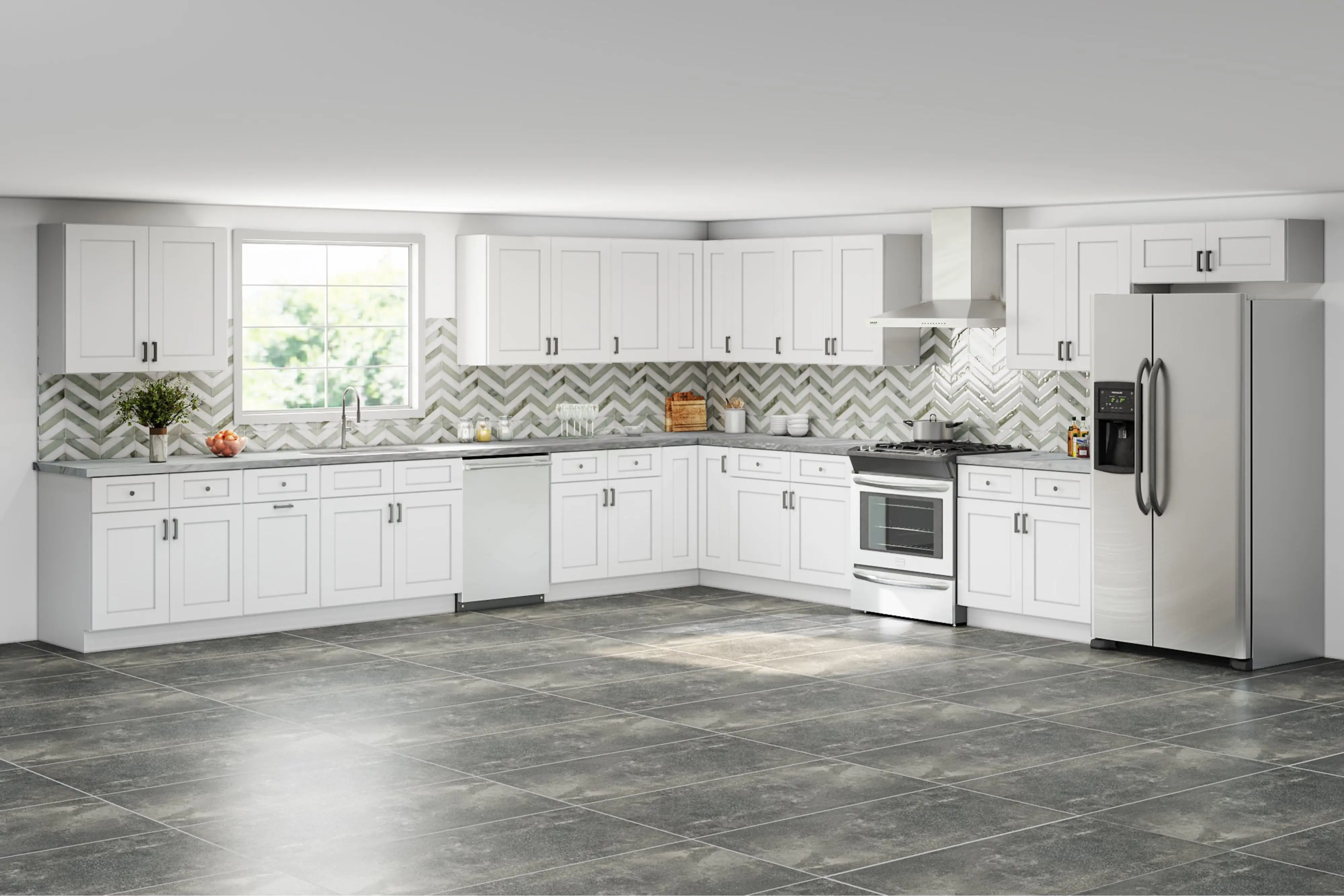 15 X 15 Fabuwood Allure Galaxy Frost Kitchen